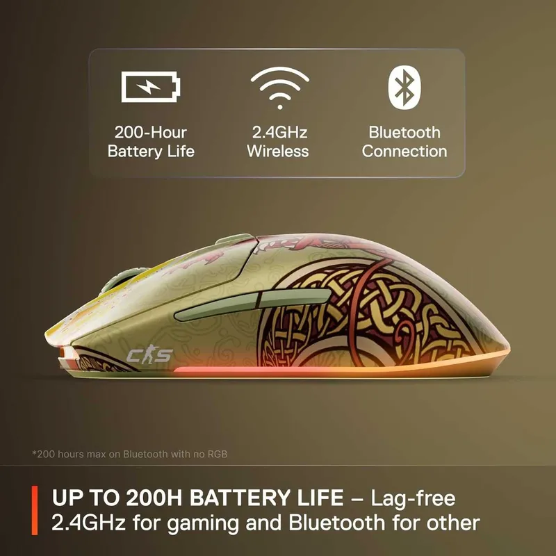 SteelSeries Wireless Gaming Mouse CS2 Dragon Lore Edition 1 SteelSeries Wireless Gaming Mouse CS2 Dragon Lore Edition 1