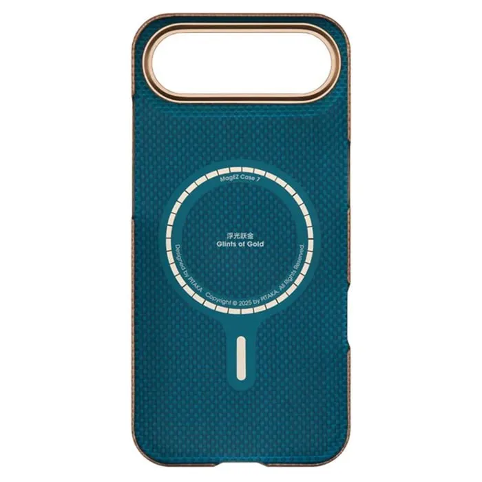iPhone 17 uchun Pitaka Ultra-Slim Case Golden Glint 5