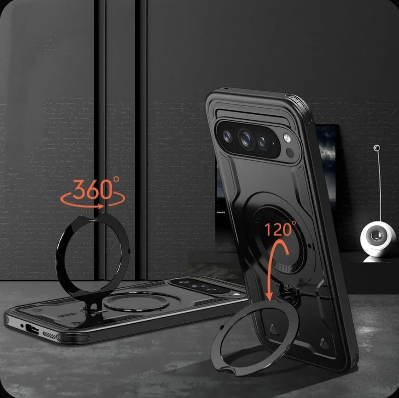 Чехол Magneto Case с кольцом для Google Pixel 10 Pro XL (черный) — фото 3