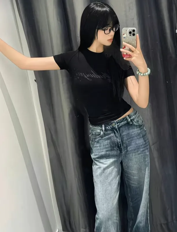 лонгсив,  подростковый, женский, y2k , Angel.shop — фото 1
