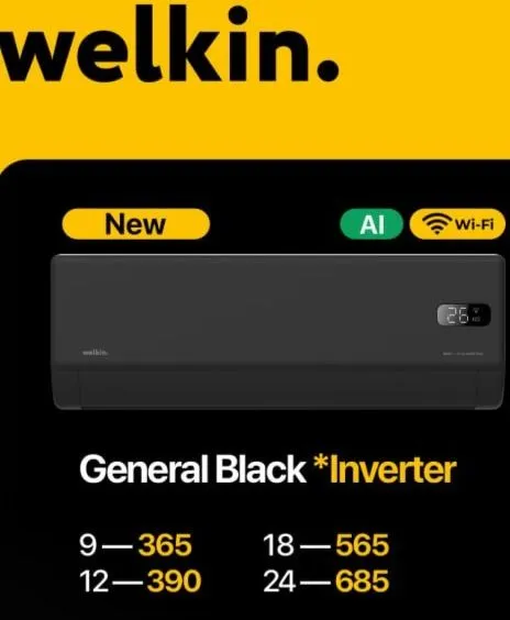 Кондиционер Welkin General Black 12.000btu — фото 7