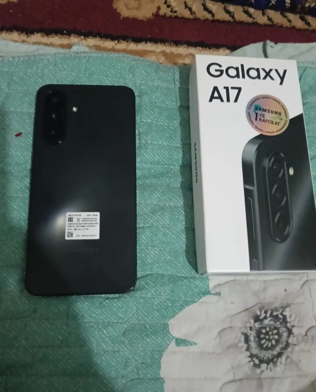 Galaxy A17 Цена 2200 Адрес: Термезский район 1 Galaxy A17 Цена 2200 Адрес: Термезский район 1