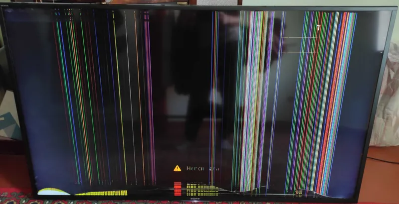 Телевизор Sony Bravia 3D KDL-60W855B (на запчасти) повреждён экран — фото 3