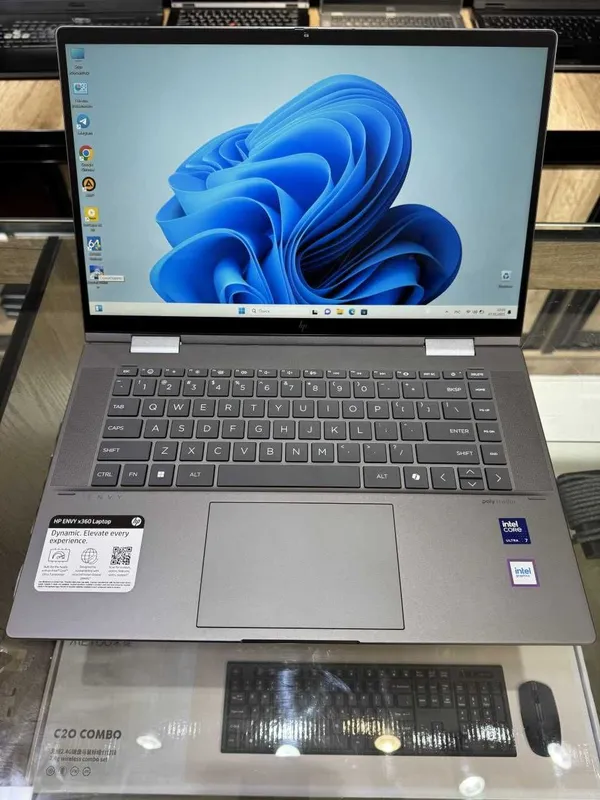 HP ENVY x360 Ultra 7-155U, 16 GB tezkor xotira, 512 GB SSD 1 HP ENVY x360 Ultra 7-155U, 16 GB tezkor xotira, 512 GB SSD 1
