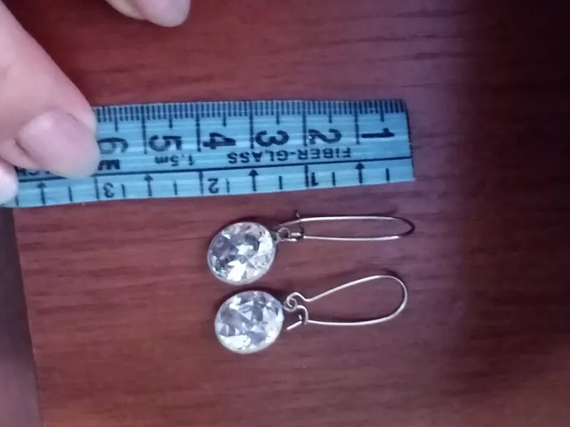 Серьги с горным хрусталем в серебре 2