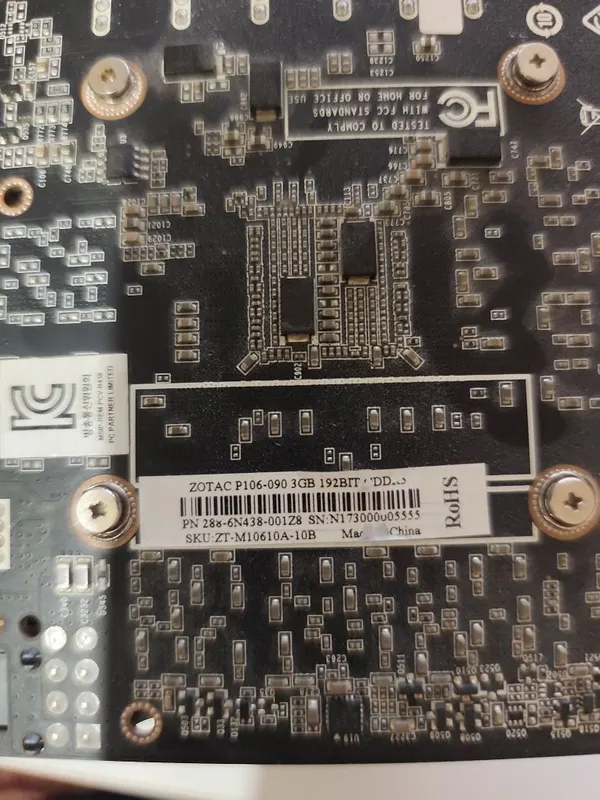 Zotac P106 3 gb 192bit videokarta 3 Zotac P106 3 gb 192bit videokarta 3