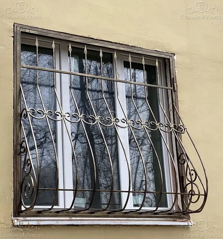 Решётки на окна, козырек. — фото 2