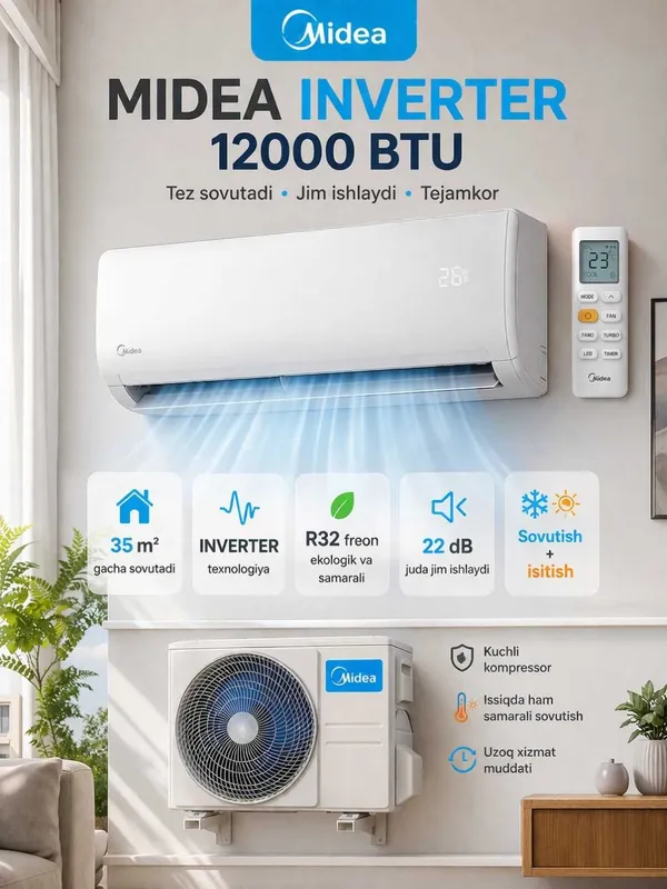 Кондиционер Midea 24 000 BTU (Сплит-система)