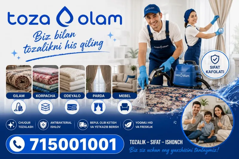 Gilam yuvish TOZA OLAM — фото 2