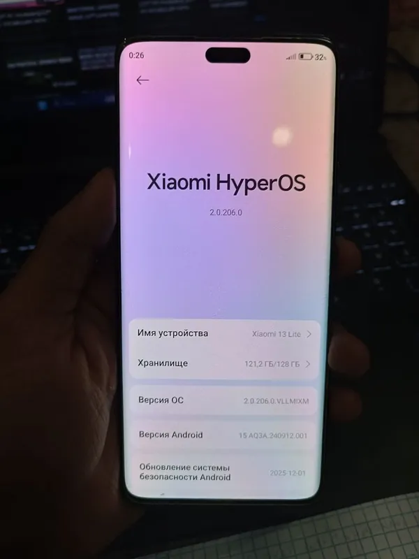 Xiaomi 13 lite 5G qora rang — фото 2