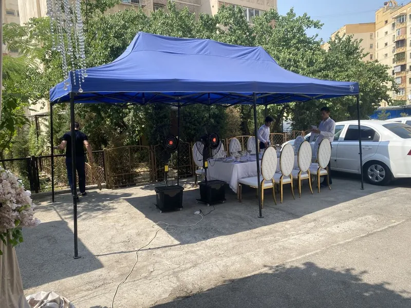 Prokat zontik naves аренда навес зонт шатер стол стул — фото 4