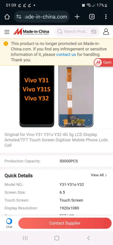 Vivo LCD Y31 Y31s Y32 4G 5g 2