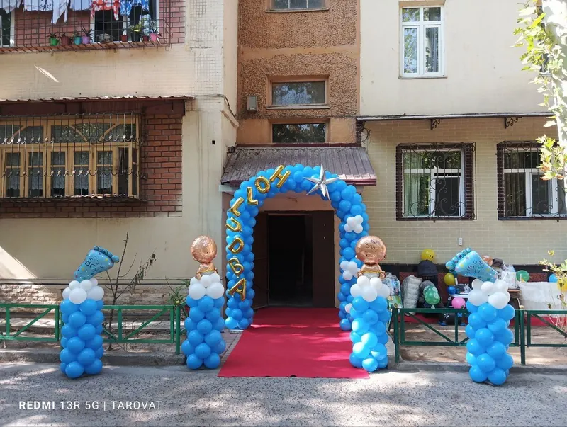 Sharlar bilan bezatish | Fotozona, arka va dekoratsiya xizmati 6