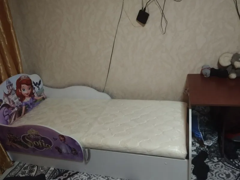 Детская кроватка почти новая матрас вы салофане — фото 1