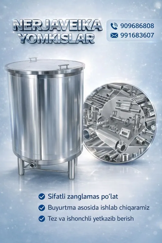 Nerjaveyka yomkis (bak) ishlab chiqaramiz | Istalgan o‘lchamda 3 Nerjaveyka yomkis (bak) ishlab chiqaramiz | Istalgan o‘lchamda 3