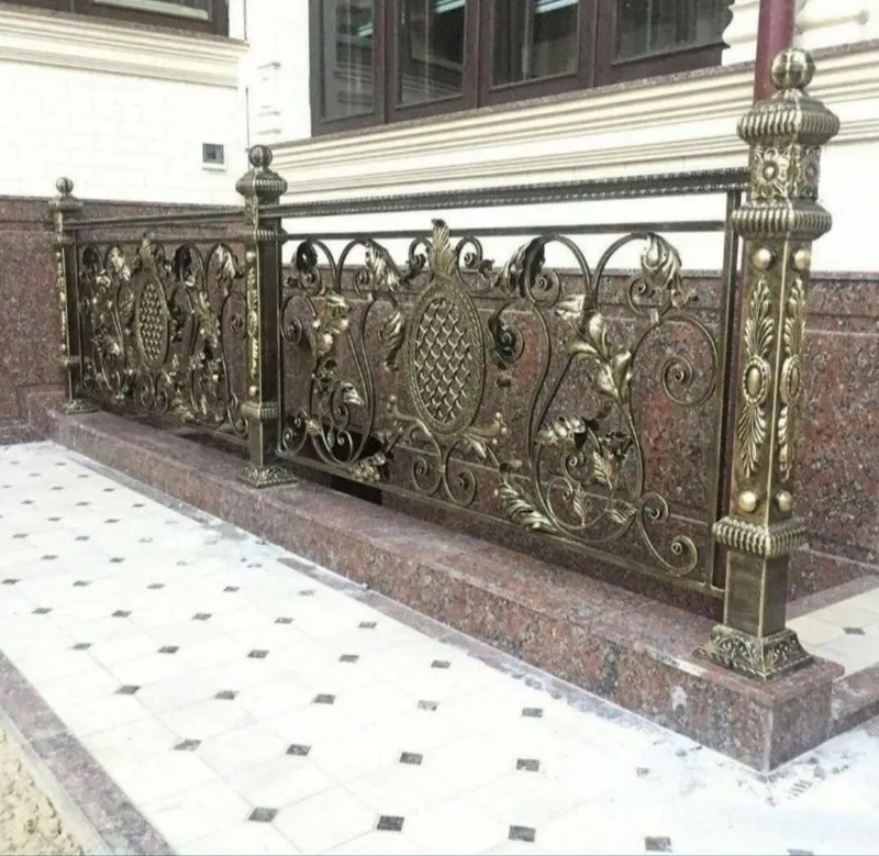 Darvoza reshotka naves perilla ворота решетка навес перилла — фото 2