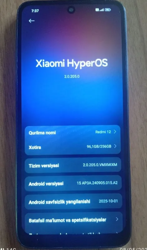 Redmi 12 xotira 256gb