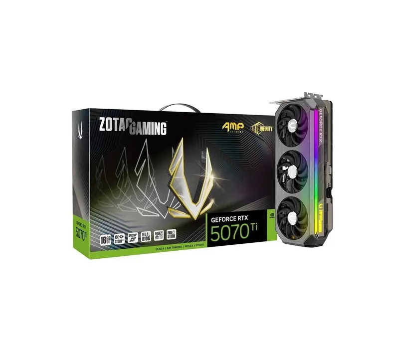; Видеокарта ZOTAC GAMING GeForce RTX 5070 Ti AMP Extreme INFINITY 1 ; Видеокарта ZOTAC GAMING GeForce RTX 5070 Ti AMP Extreme INFINITY 1