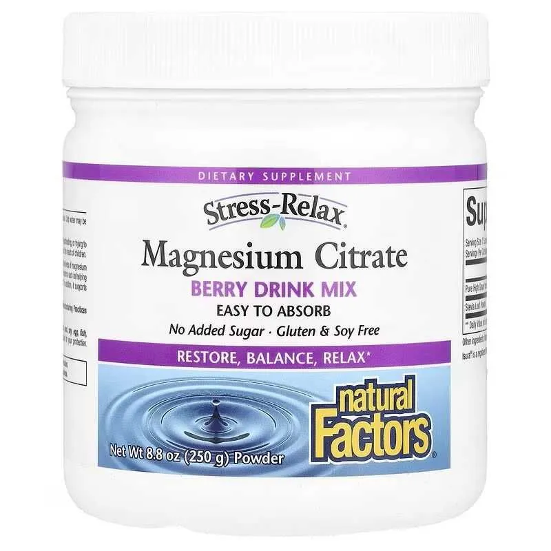Natural Factors Magnesium Citrate Цитрат магния магний magniy — фото 1