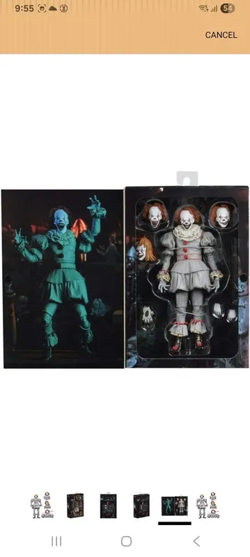 Экшн Фигурка Пеннивайза из фильма "ОНО" Neca toys — фото 3