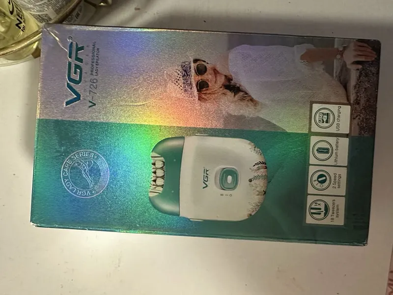 VGR V-726 Professional epilyator, yangi, USB zaryadli — фото 1