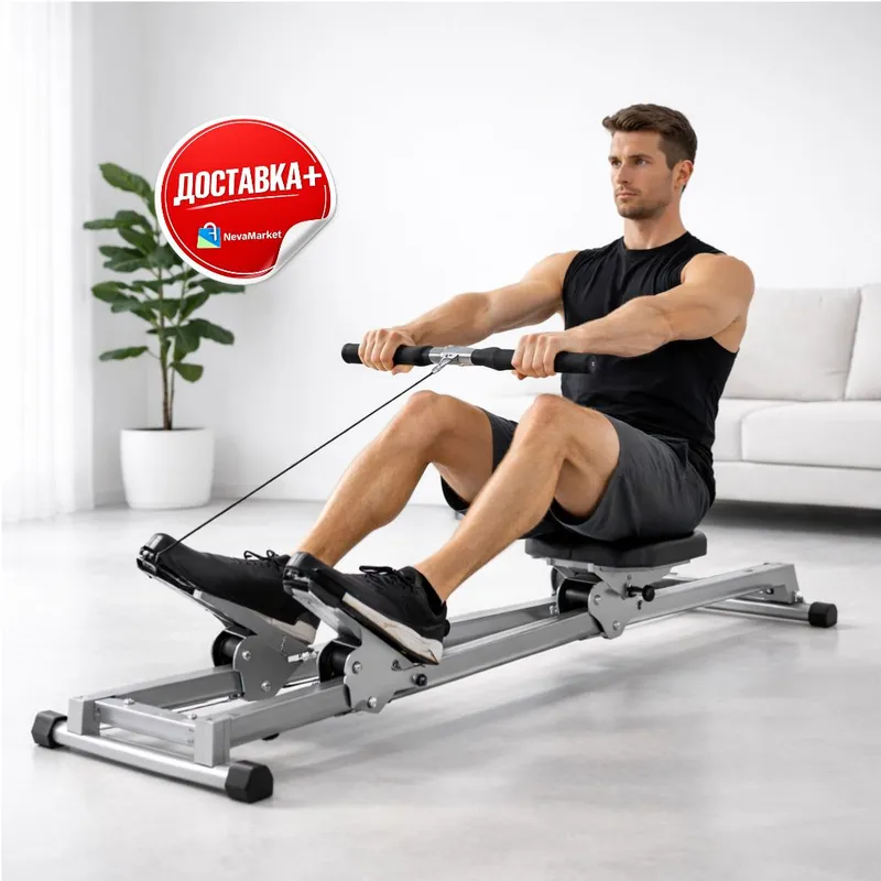 Гребной тренажёр для дома Zevora Sport, компактный