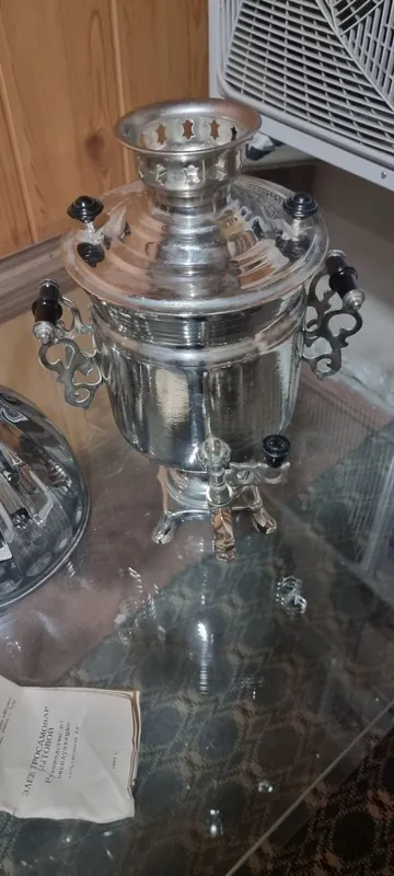 Самовар новый латунь Янги самовар Автоматик 3
