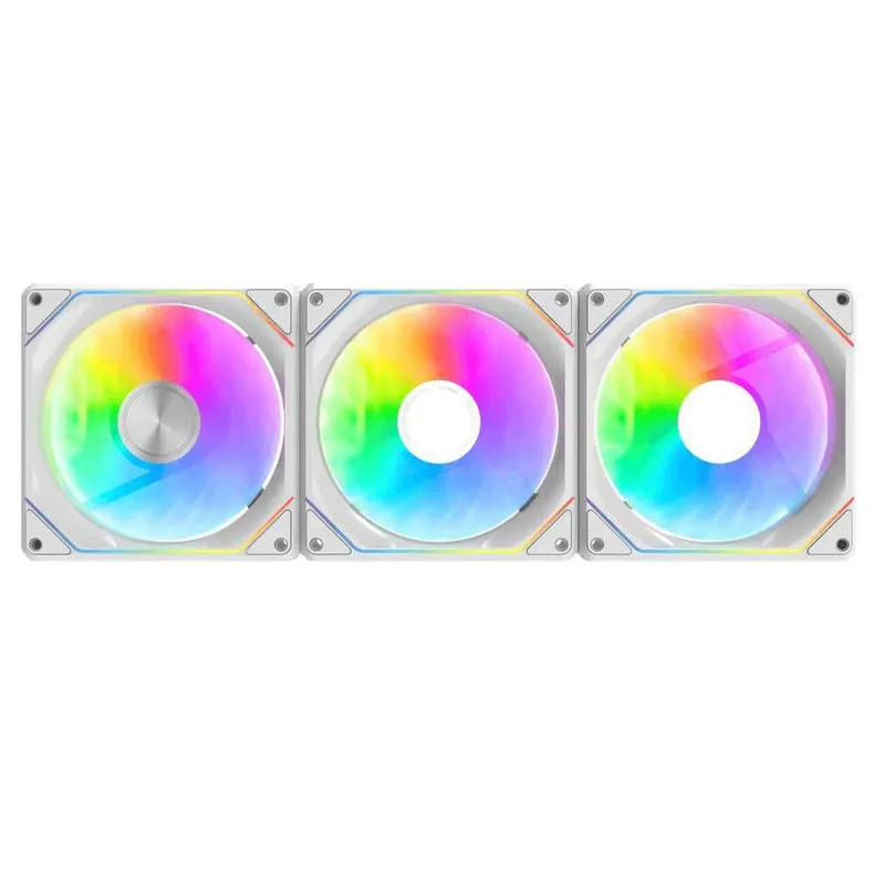 ' Комплект магнитных вентиляторов darkFlash Gauss G24 WHITE 3in1 ARGB — фото 2