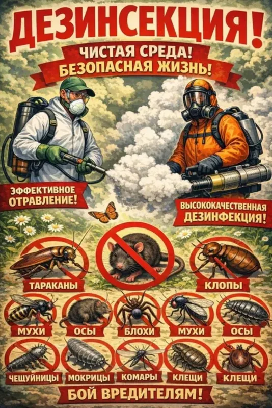 Tarakan va Klapalarga qarshi Dezinfeksiya