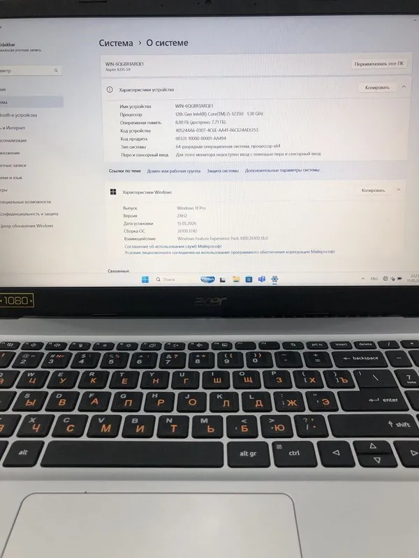 Noutbuk Acer Aspire 3 sotiladi — фото 2