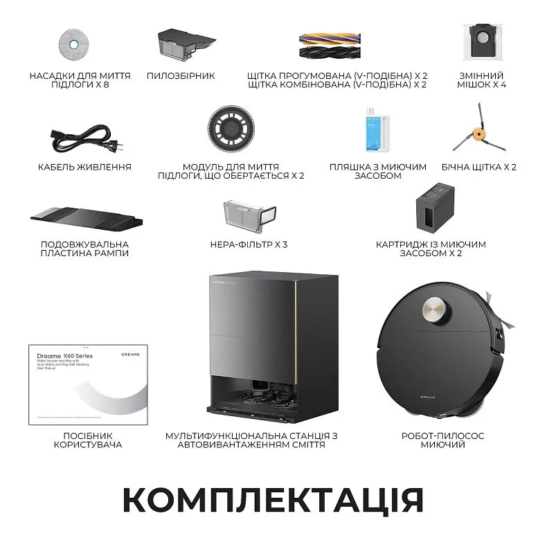 Робот-пылесос Dreame X60 Ultra Complete САМЫЙ МОЩНЫЙ И ТОНКИЙ 2026 — фото 3