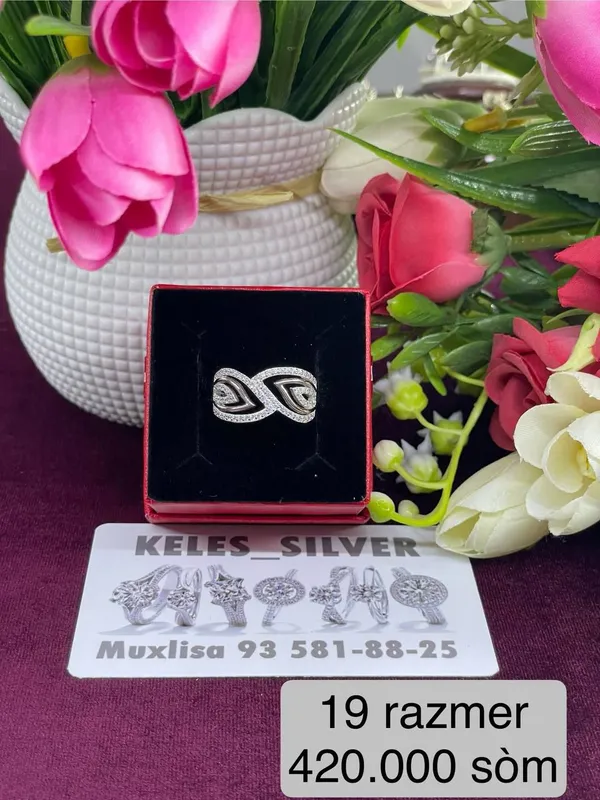 Ayollar kumush uzuk turkiya 925