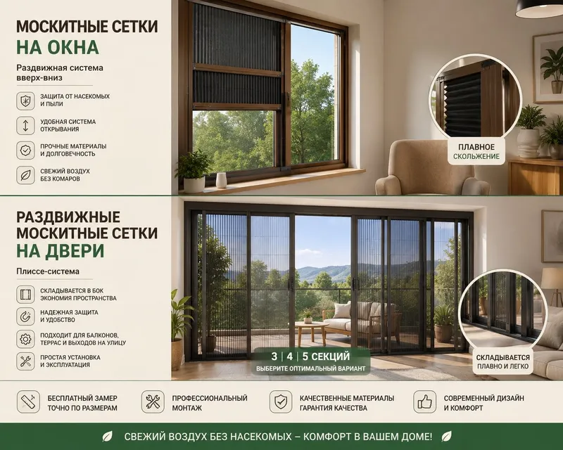 Раздвижные москитные сетки. Сурма чивин тўрлари