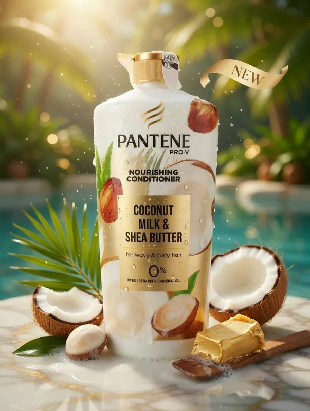 Америка Шампунь Pantene Pro-V Nourishing Shampoo, Coconut Milk & — фото 1