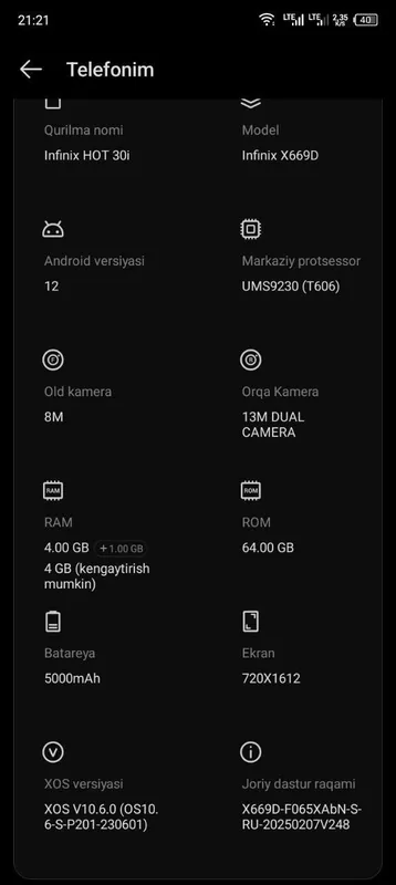 infinix hot 30i holati ideal narxi 700 kami bor — фото 1