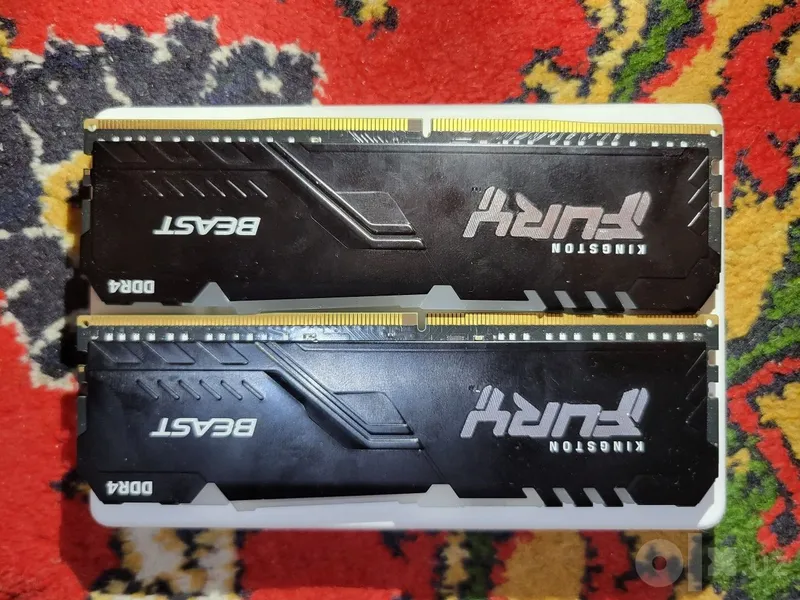 Kingston FURY Beast Black RGB DDR4 8x2 16gb Kingston FURY Beast Black RGB DDR4 8x2 16gb