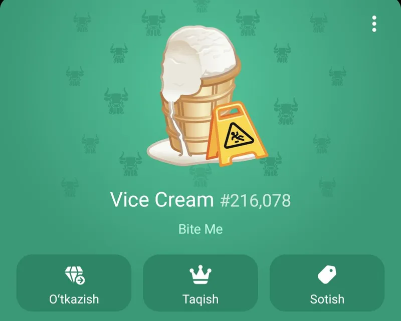 Telegram NFT Ice Cream