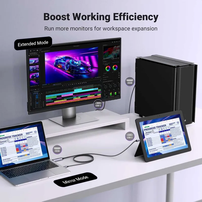 Новинка! Переходник кабель Ugreen USB HDMI to Type-C 4K60Hz — фото 3