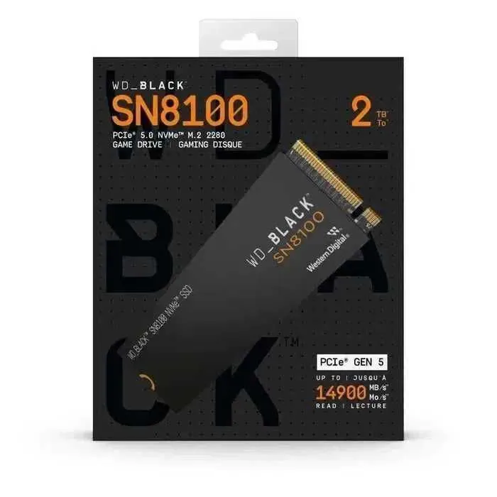 SSD Western Digital Black SN8100 2TB M.2 2280 NVMe PCIe 5.0 SSD Western Digital Black SN8100 2TB M.2 2280 NVMe PCIe 5.0