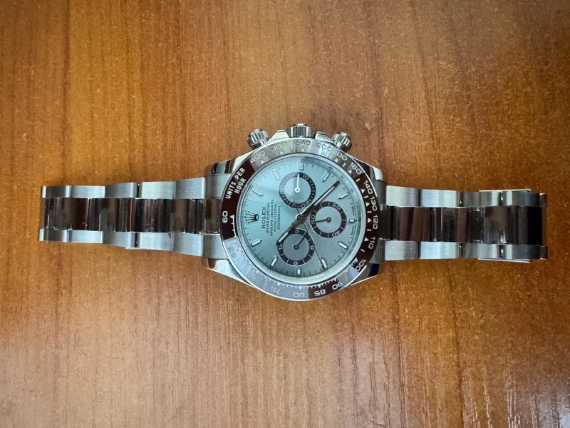 Rolex Cosmograph Daytona, платина, циферблат Ice Blue 5 Rolex Cosmograph Daytona, платина, циферблат Ice Blue 5