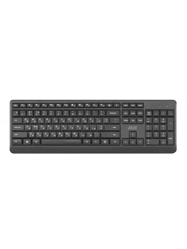 Проводная мембранная клавиатура 2E-KS220WB USB Black (кабель 1,5 м)