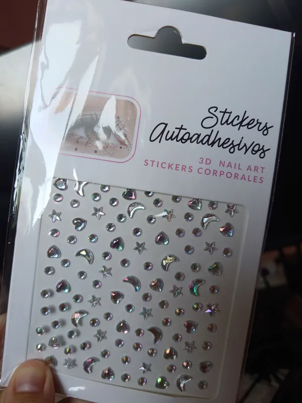 Ayolar uchun tirnoq soch kuz atrofi uchun sticker — фото 4