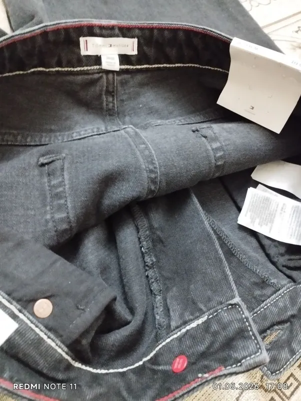 Мужские джинсы черного цвета размер 34/30 TOMMY HILFIGER .Оригинал . — фото 4