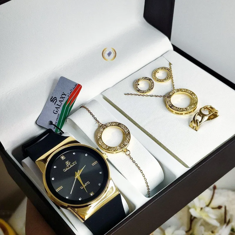 Premium Set Nabor — GALAXY soat + Stainless taqinchoqlar