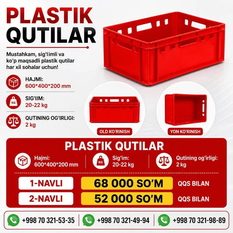 Plastik qutilar sotamiz! 7 Plastik qutilar sotamiz! 7
