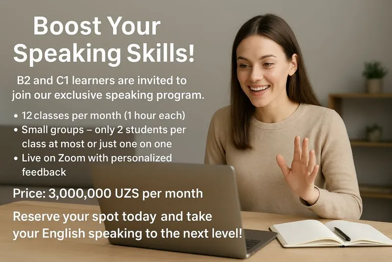 English for students and teachers by an International instructor