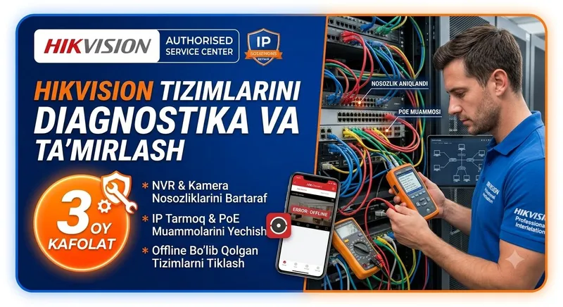 Kameralaringiz ko‘rsatmay qoldimi yoki "Offline" bo‘lib qoldimi? IP va