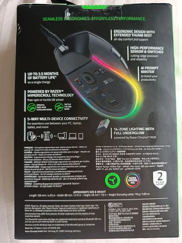 Игрушка оригинал Razer pro click v2 — фото 3