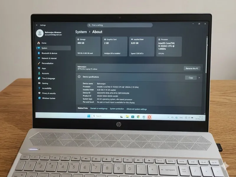 HP Pavilion i5-1035G1 / 8GB / 512GB SSD / NVIDIA / Yaxshi holat — фото 2