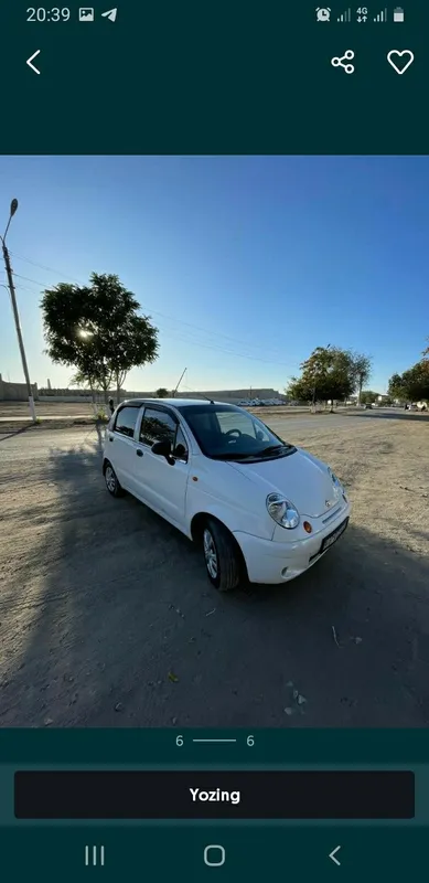 Matiz 2006yil sotiladi